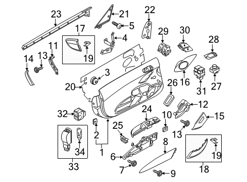 2014 Audi R8 Interior Trim - Door Diagram 2
