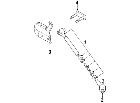 1990 Audi 80 Steering Gear & Linkage - Steering Diagram 2