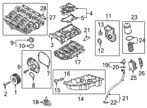 2024 Audi S3 Crankshaft Gear Diagram for 06K-105-209-Q