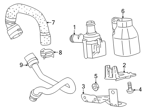 2019 Audi S5 Auxiliary Pump Diagram for 8K0-819-147-A