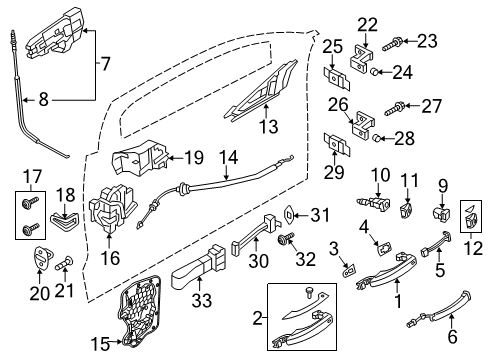 2015 Audi A6 Quattro Front Door Diagram