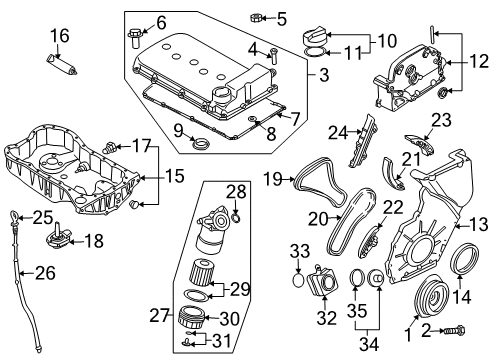 2005 Audi TT Quattro Engine Parts Diagram
