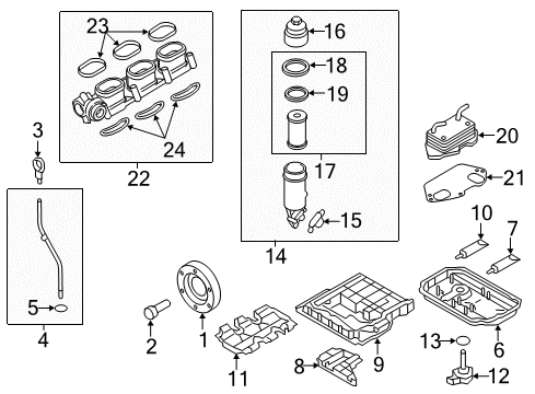 2011 Audi S4 Engine Parts Diagram