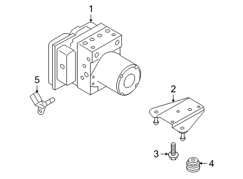 2016 Audi A5 Quattro ABS Components