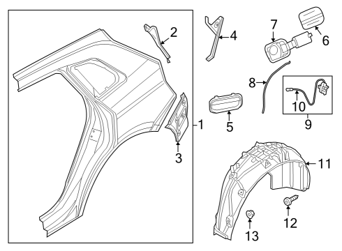 2021 Audi SQ5 Sportback Fuel Door