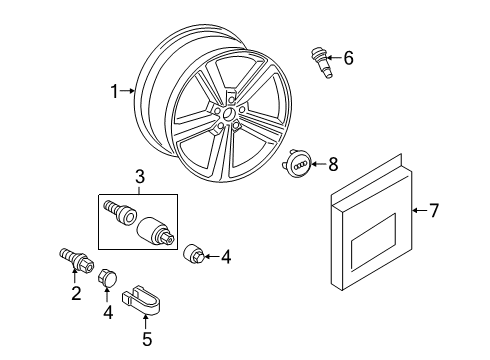 2020 Audi e-tron Sportback Wheels Diagram 2