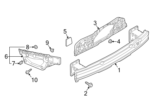 2022 Audi S8 Bumper & Components - Rear Diagram 3