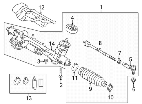 2024 Audi A3 STEERING Diagram for 5WB-423-055-F
