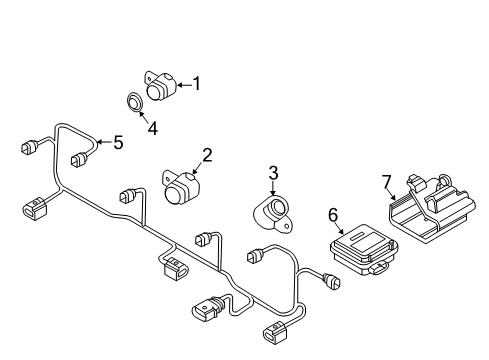 2018 Audi TT RS Quattro Bumper & Components - Front Diagram 2