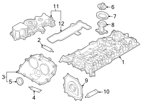2025 Audi RS3 Valve & Timing Covers Diagram