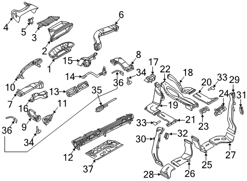 2025 Audi S6 Ducts Diagram