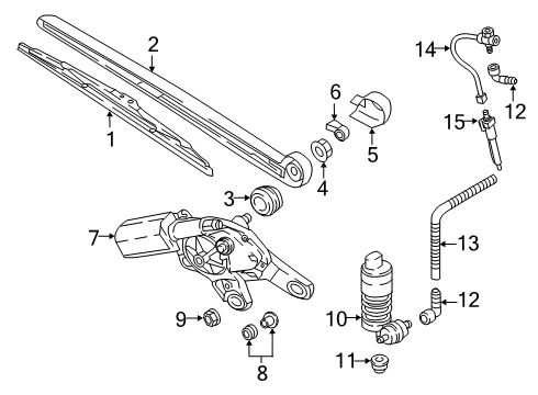 2024 Audi Q5 PHEV Wipers Diagram