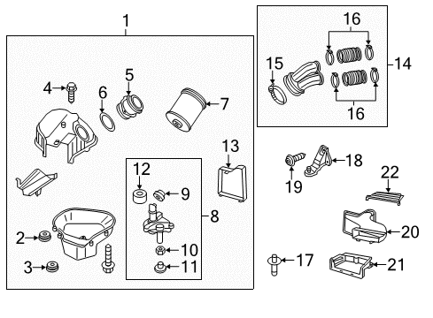 2013 Audi A8 Quattro Belts & Pulleys Diagram