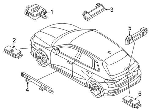 2022 Audi S3 TRANSMITTE Diagram for 8Y0-959-754-CT-TKE