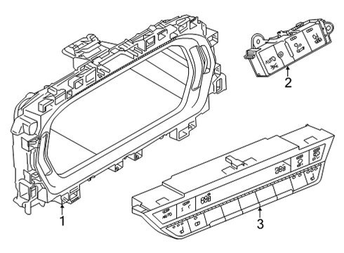2025 Audi S3 Cluster & Switches Diagram