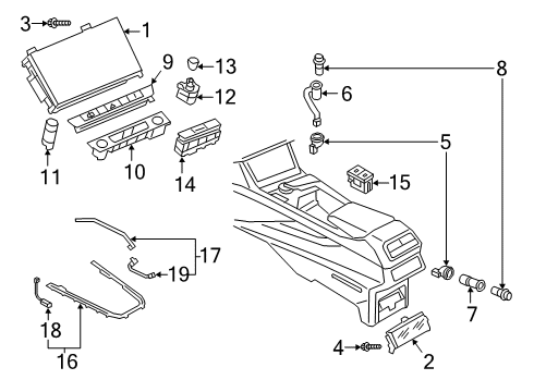 2020 Audi e-tron Sportback Switches Diagram