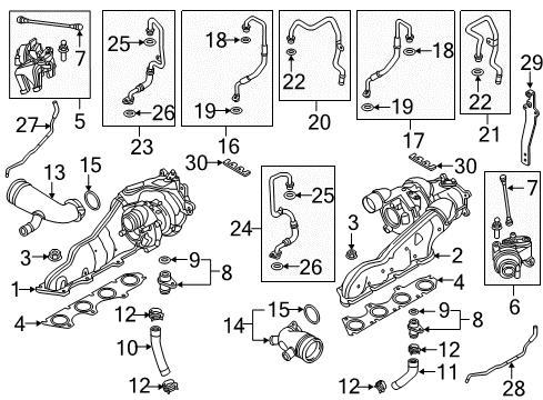 2018 Audi RS7 Turbocharger Diagram