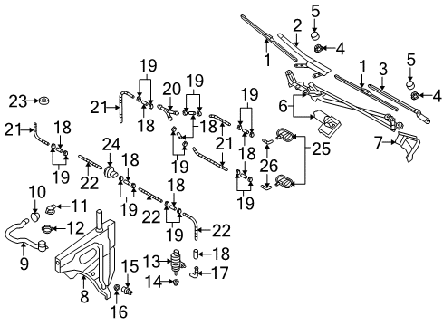2008 Audi Q7 Wipers Diagram