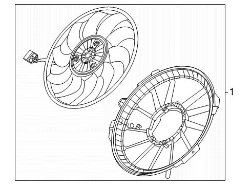 2025 Audi SQ6 e-tron Cooling Fan