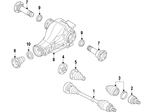 2013 Audi allroad Differential - Rear Diagram