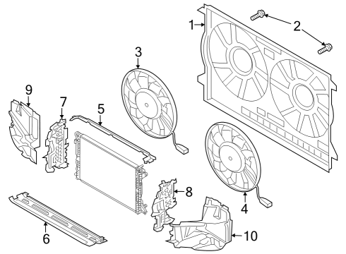 2024 Audi S8 Cooling Fan Diagram