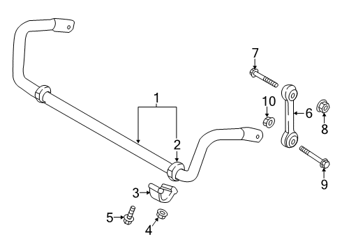 2025 Audi Q8 Stabilizer Bar & Components