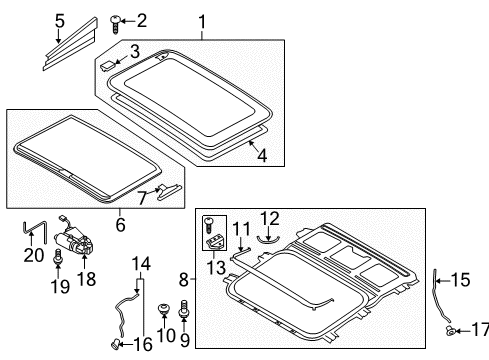 2009 Audi A4 Sunroof Diagram