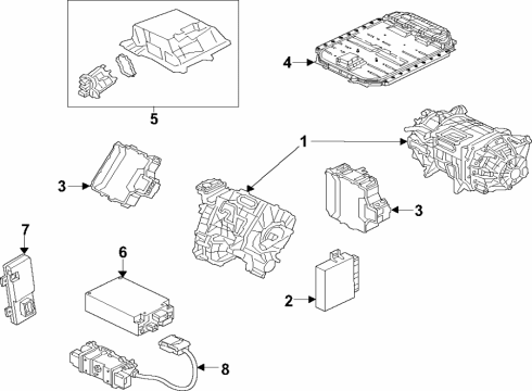 2024 Audi SQ8 e-tron Sportback Traction Motor Components