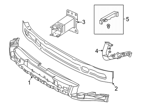 2024 Audi A5 Quattro Bumper & Components - Front Diagram 3