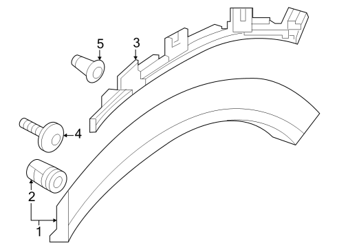 2024 Audi SQ8 e-tron Exterior Trim - Quarter Panel