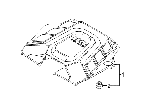 2024 Audi Q8 Engine Appearance Cover