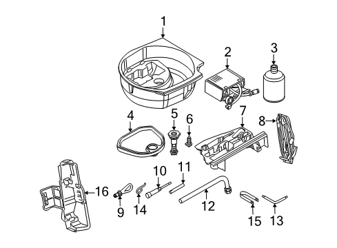 2010 Audi A6 Quattro Jack & Components
