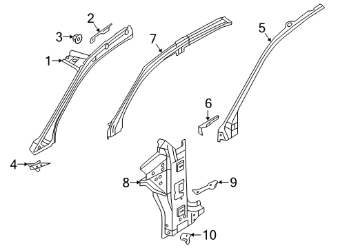2024 Audi Q8 Hinge Pillar