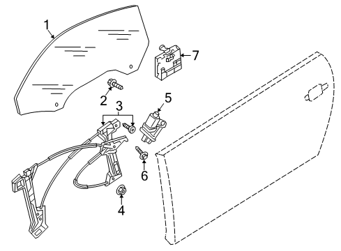2017 Audi TTS Quattro Front Door Diagram