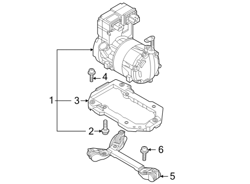 2022 Audi Q4 e-tron A/C Compressor Diagram 2