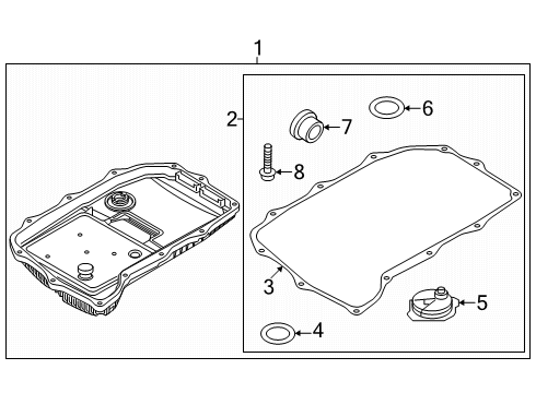 2025 Audi Q7 Transaxle Parts Diagram