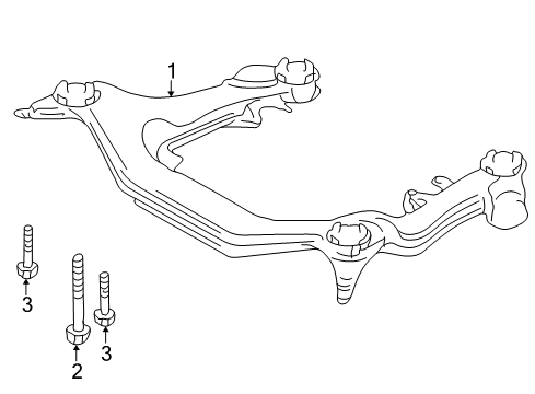 2003 Audi A4 Suspension Mounting - Front Diagram 5