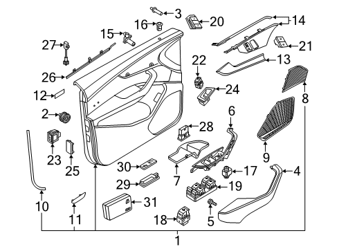 2024 Audi S5 Sportback Power Seats Diagram