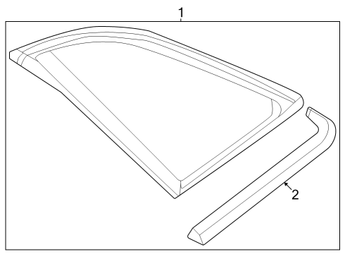2025 Audi RS3 Glass & Hardware - Quarter Panel