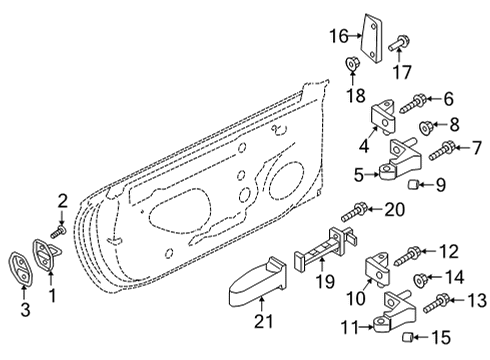 2022 Audi RS5 Rear Door Diagram