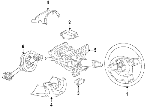 2016 Audi SQ5 Steering Column Diagram