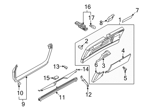 2006 Audi A6 Quattro Interior Trim - Lift Gate Diagram