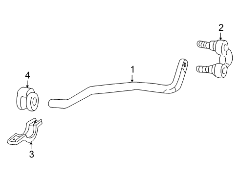 2002 Audi S8 Stabilizer Bar & Components Diagram 2