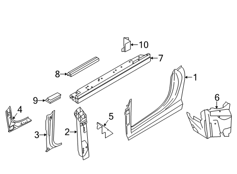 2014 Audi R8 Hinge Pillar Diagram 2