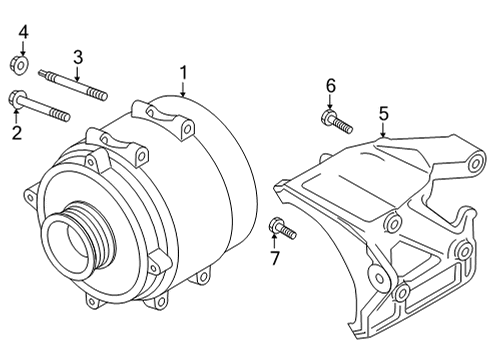 2022 Audi RS6 Avant Alternator