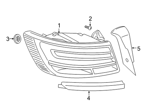 2024 Audi A6 allroad Trim Diagram for 4K5-853-955-2ZZ