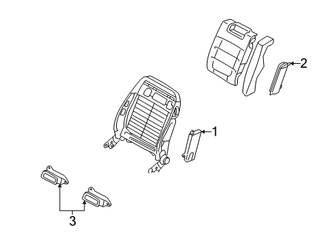 2001 Audi Allroad Quattro Side Impact Sensor Diagram for 4Z7-959-643