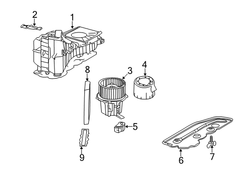 2009 Audi A4 Quattro Heater Components Diagram