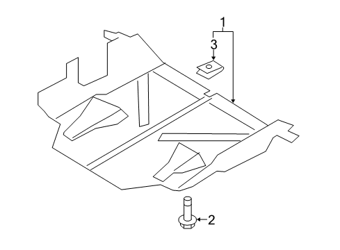 2014 Audi R8 Splash Shields Diagram 3