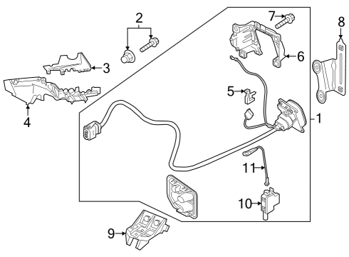 2024 Audi SQ8 e-tron Fender & Components Diagram 2